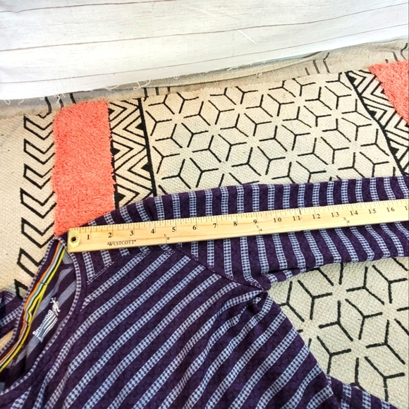 SMARTWOOL 100% MERINO WOOL 250 MIDWEIGHT BASE LAYER PURPLE STRIPE, SZ LARGE - Picture 12 of 13